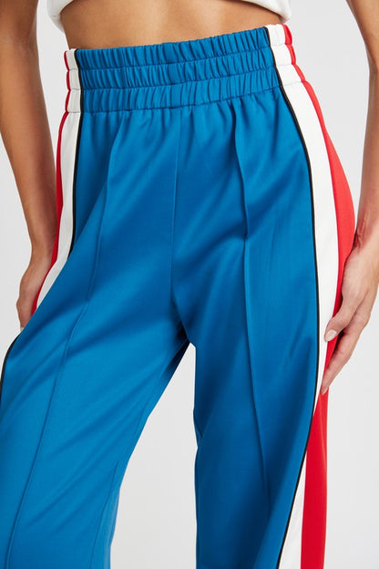 color block track pants