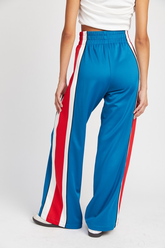 color block track pants